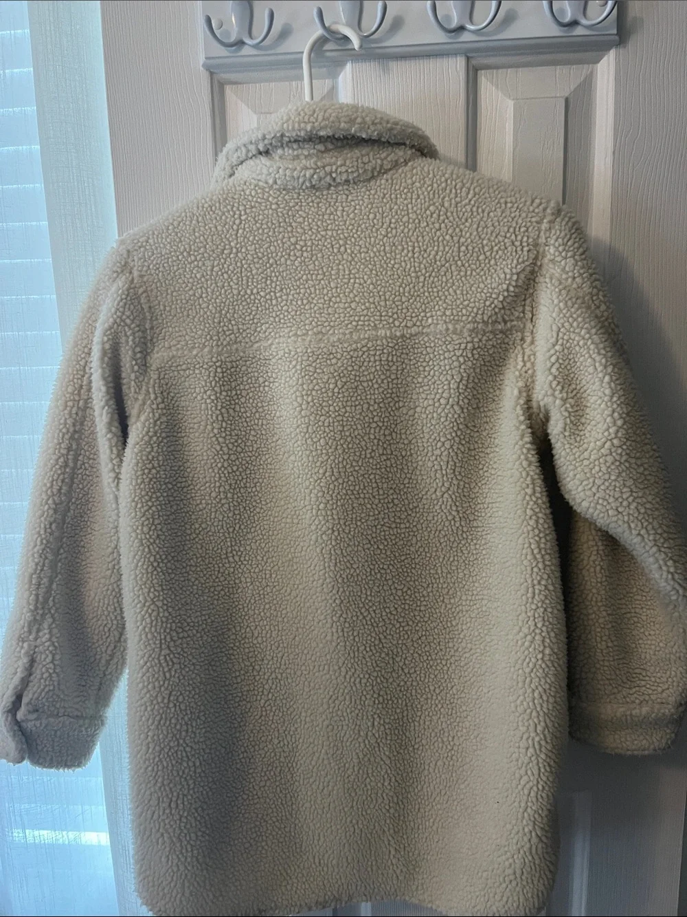 art class Cream Sherpa Jacket for Kids